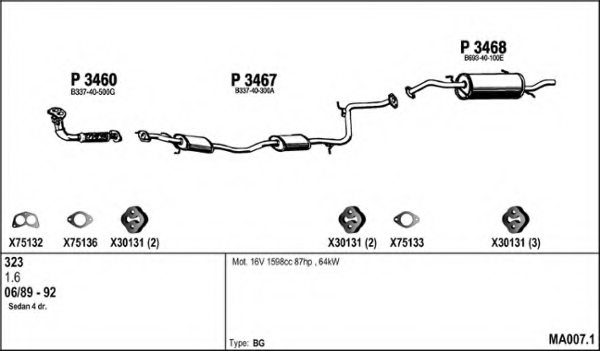 FENNO MA007.1 Exhaust System